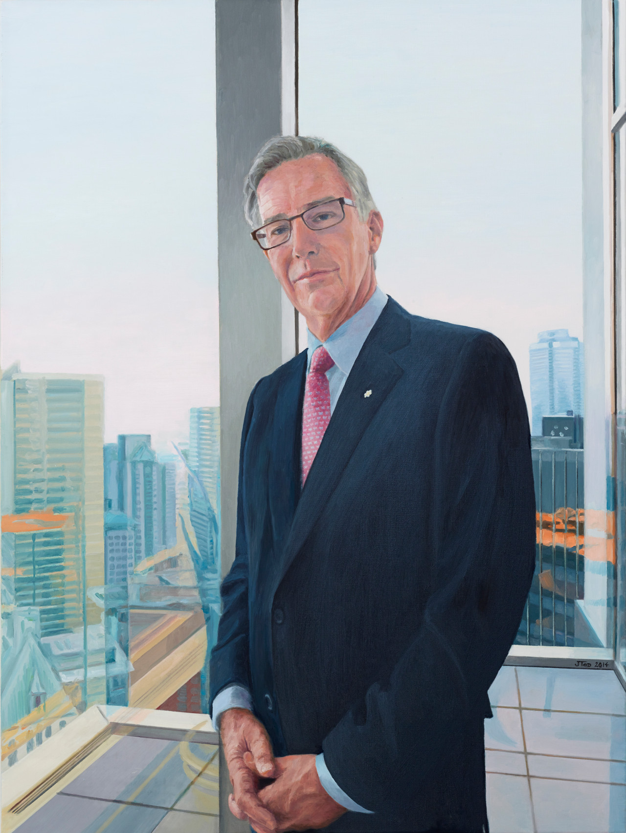 Gordon Nixon (CEO, Royal Bank of Canada), 2014, oil on linen, 40 x 30 inches